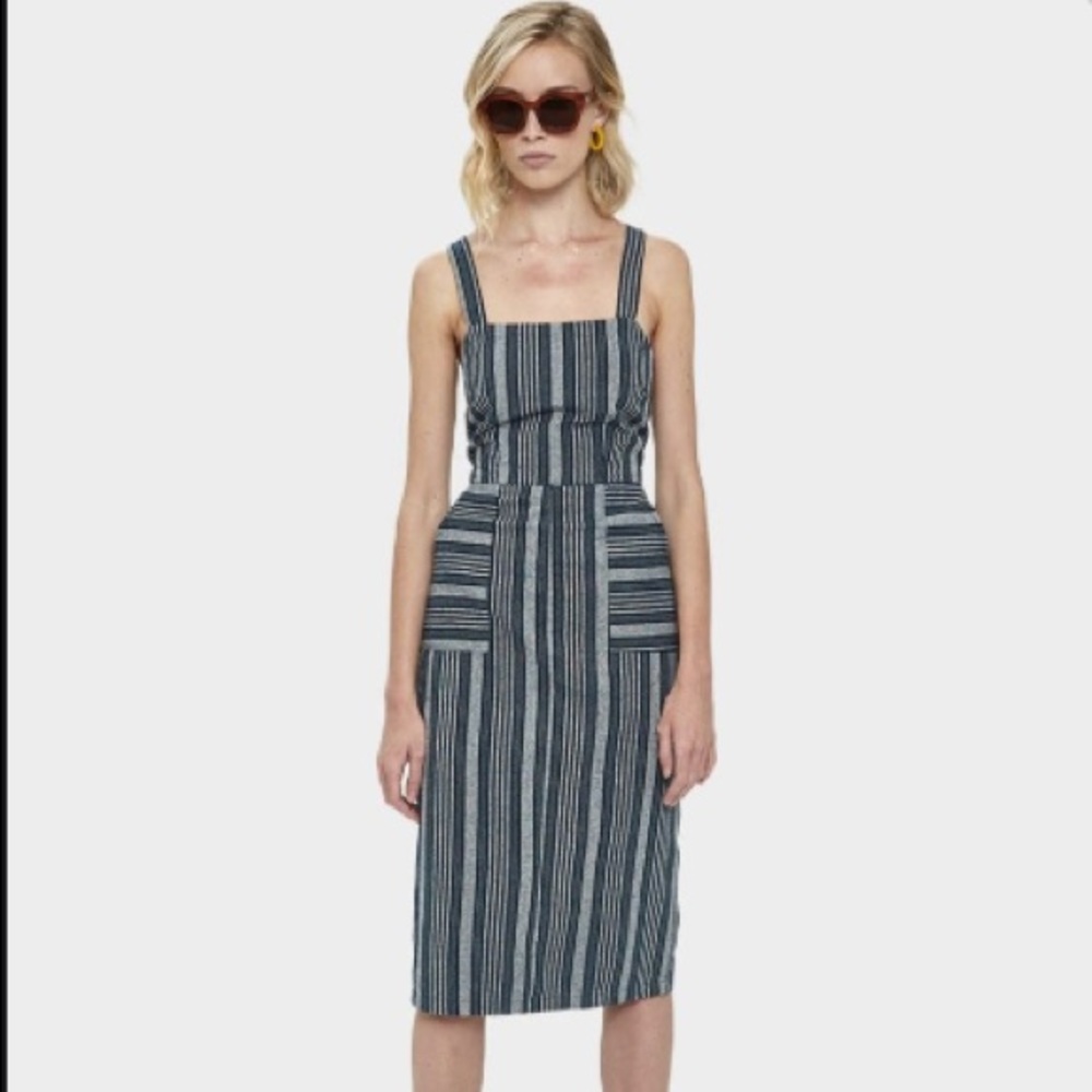 Steven Avie Stripe Woven Dress